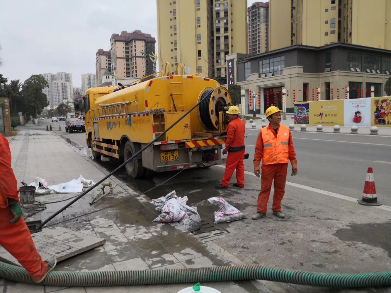 宿城排污管道清淤-管道清洗